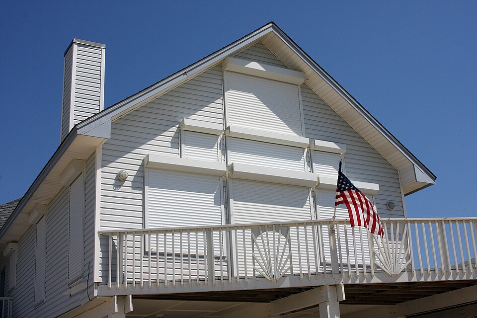 Galveston, Texas, September 30, 2008 - This house on the beach facing the ocean on the gulf coast side of Galveston Island survived Hurrican